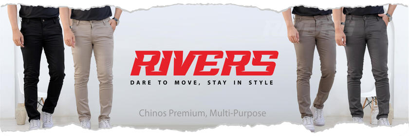 Celana Chino RIVERS Slimfit Premium